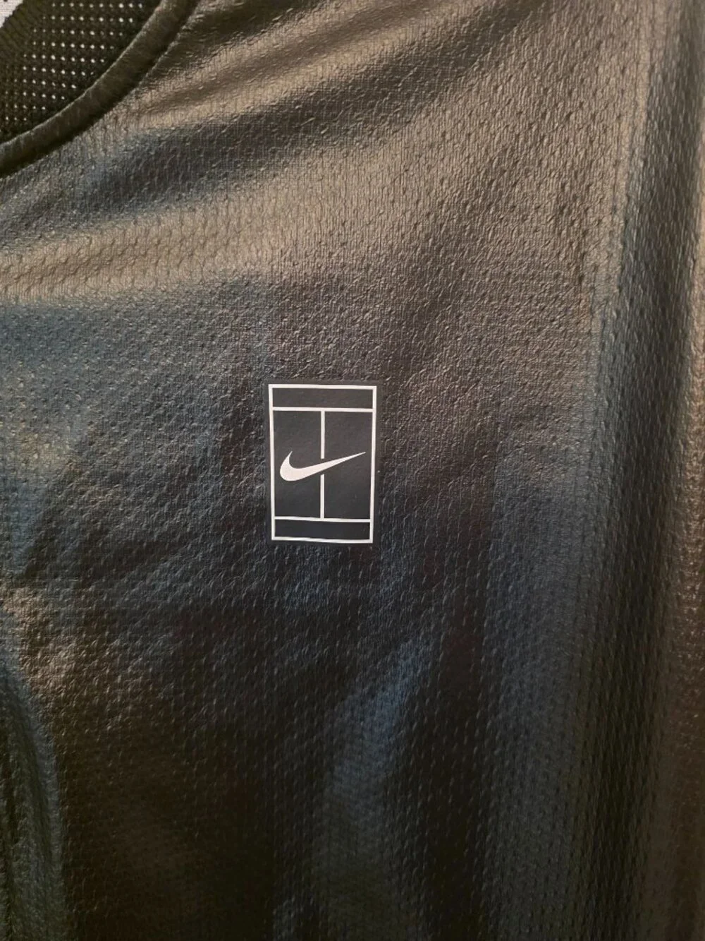 NIKE Court Fall Black Bomber Tennis Jacket S - 744004